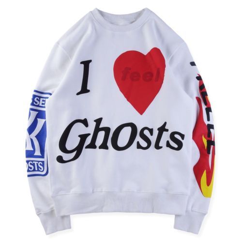 NEW KSG FREEEE Kid Cudi Kids See Ghosts Sweatshirt Kanye West Kendall Jenner HOT