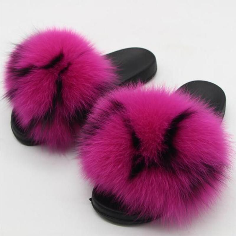 pink fluffy house shoes