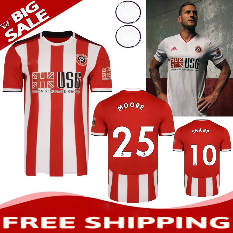 2020 2019 2020 Sheffield United Soccer Jerseys 19 20 Home Away