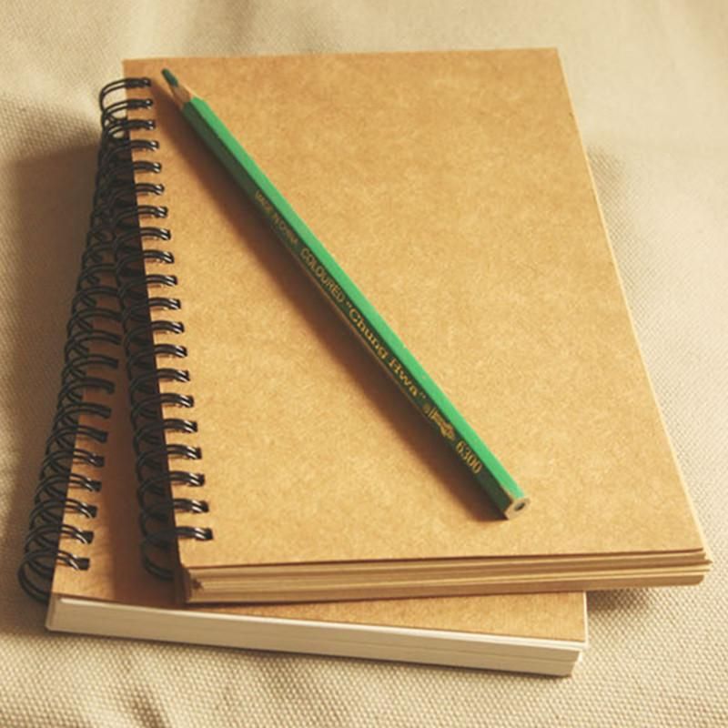 Sketchbook Diary for Drawing Soft Cover Black Paper Sketch Notebook School Tool