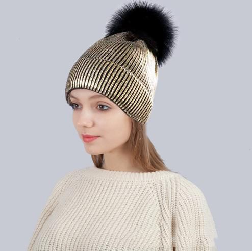 womens designer wooly hats