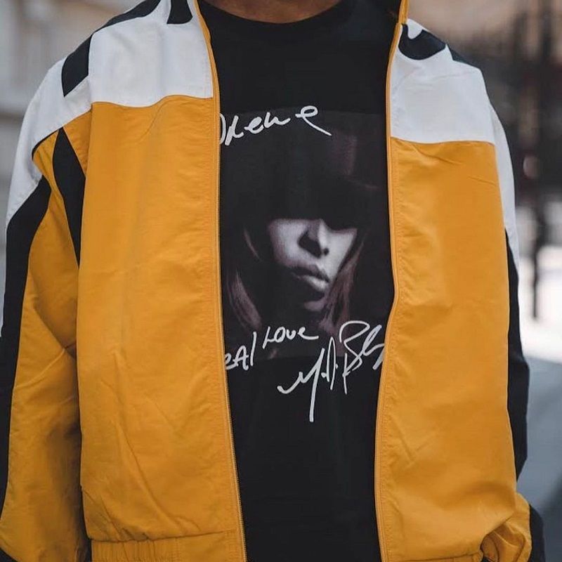 shoulder logo track jacket