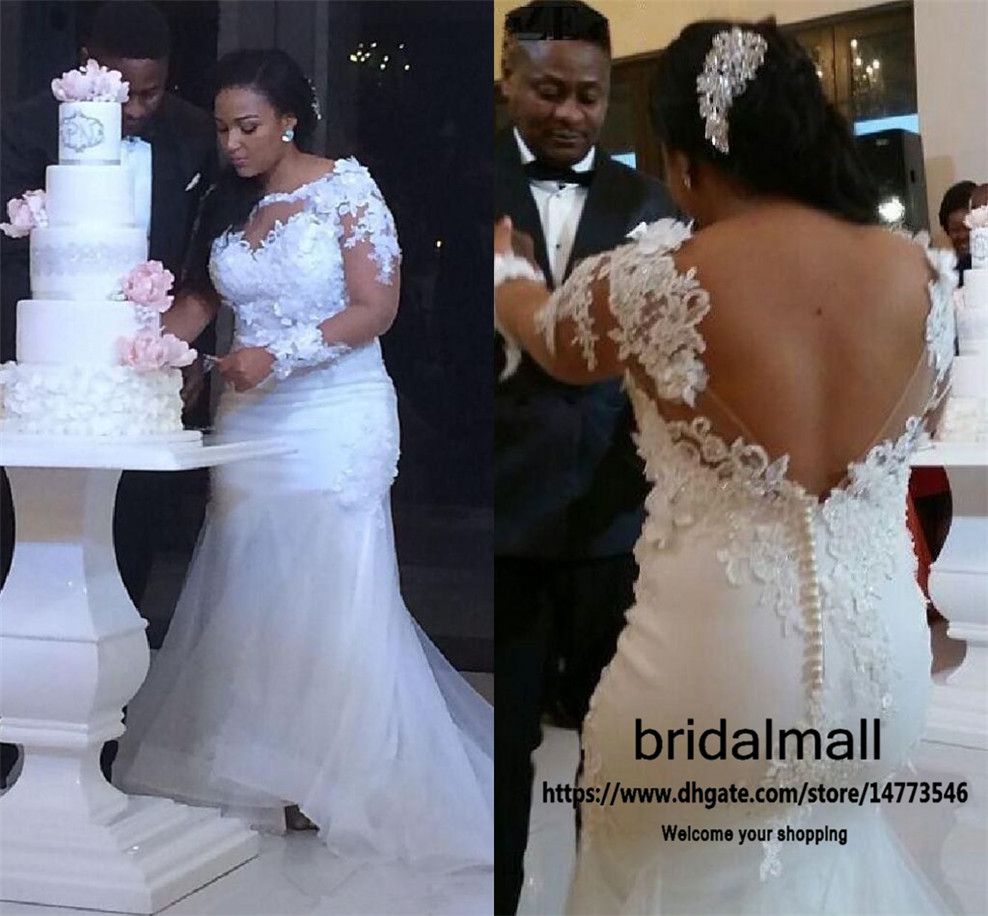 dhgate long sleeve wedding dress
