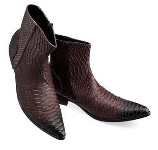 crocodile skin boots mens