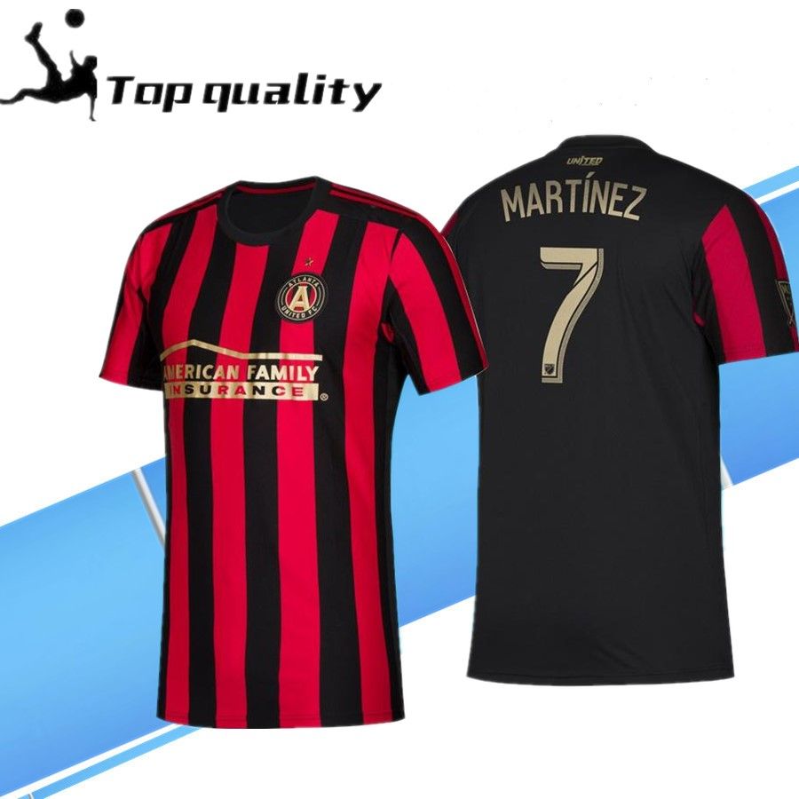 red and black soccer jersey