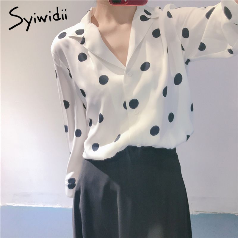 polka dots shirts for womens