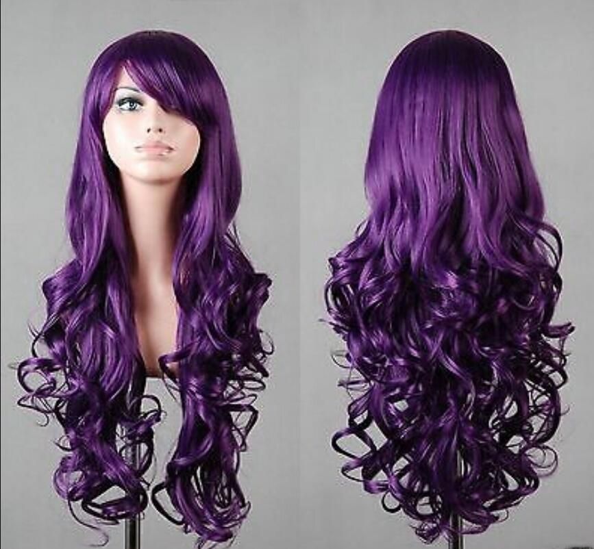 Wig Dark Purple Hair Curly Cosplay Wig 6 From Wig58587 25 11 Dhgate Com