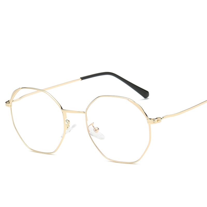 Circulo pérdida Proporcional Nuevo marco dorado para mujer, ojo de gato, espejo plano, gafas de oreja de  gato cuadradas