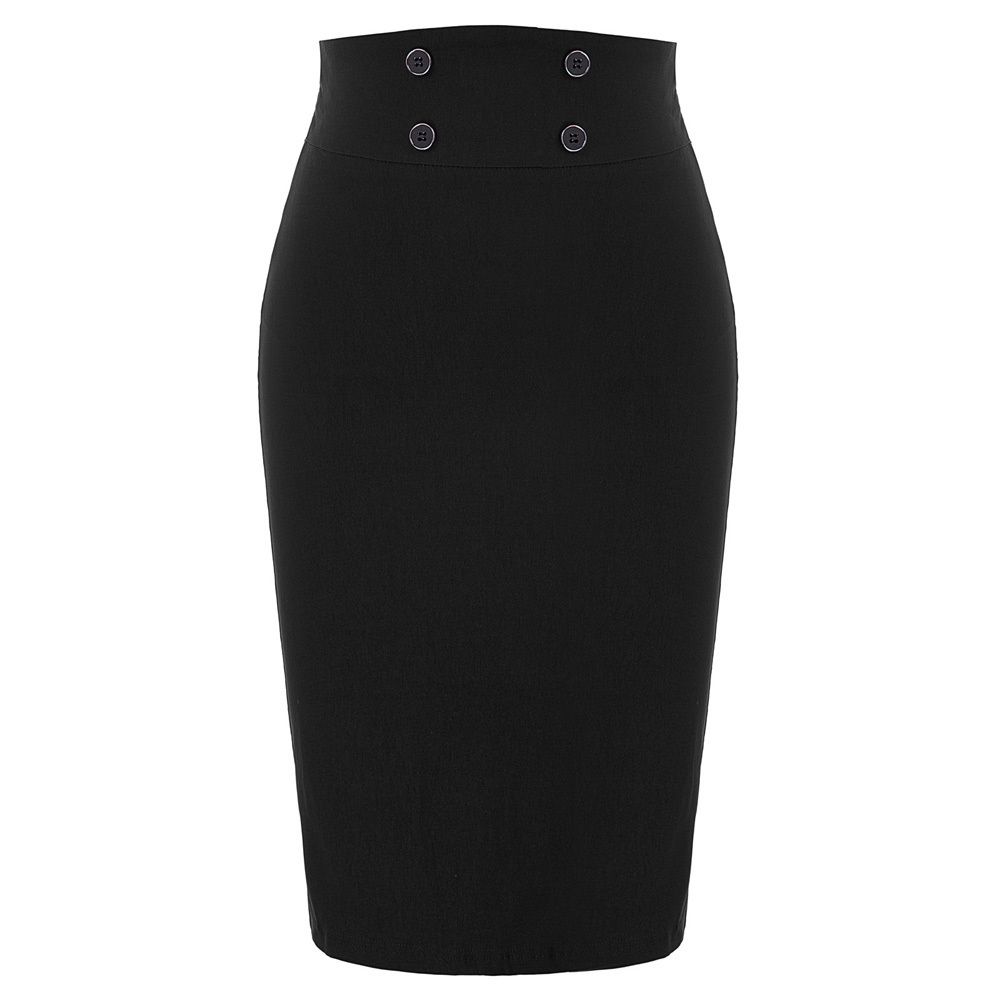 navy blue business skirt