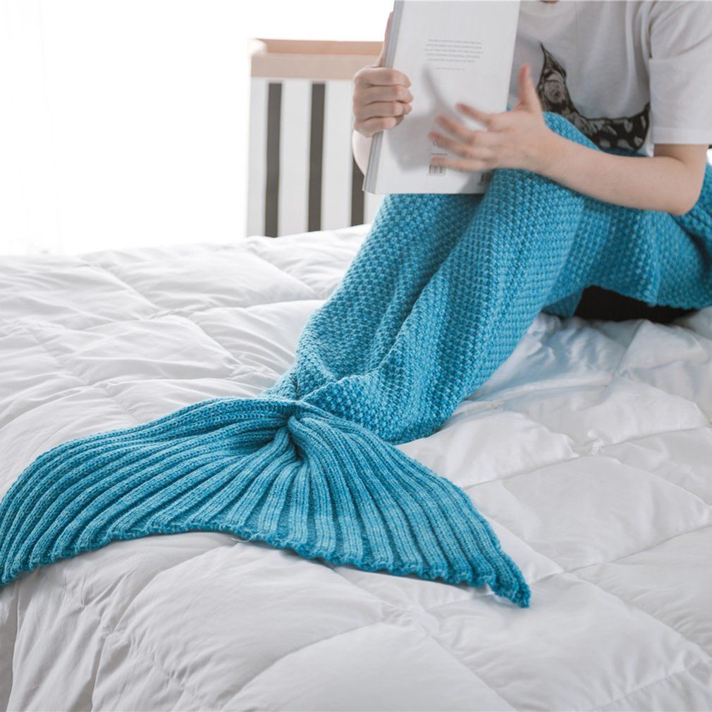 mermaid blanket knit