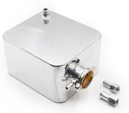 Universal 2L Aluminium Alloy Water Coolant Header Overflow Expansion Tank Polish
