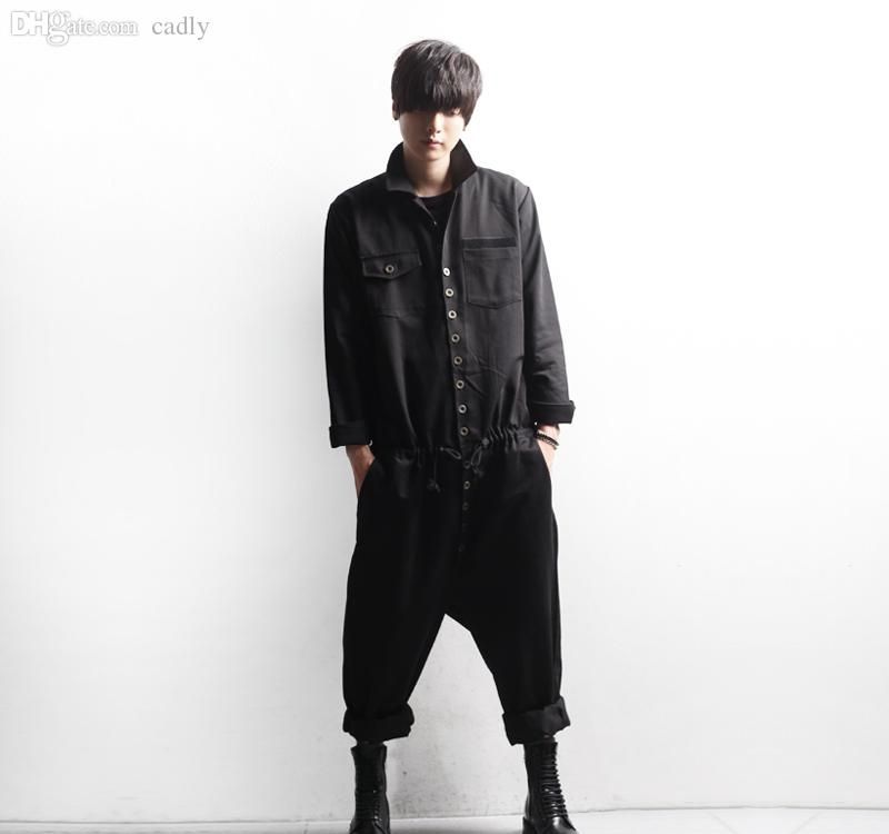 black cargo jumpsuit