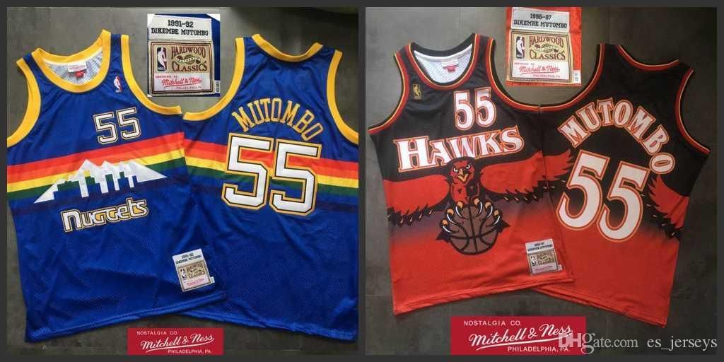 mutombo rainbow nuggets jersey