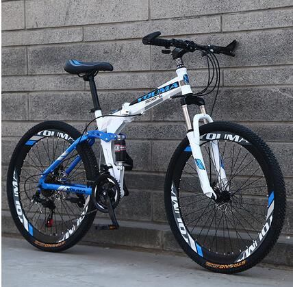 Black NEW YOUMA folding mountain bike 26/"