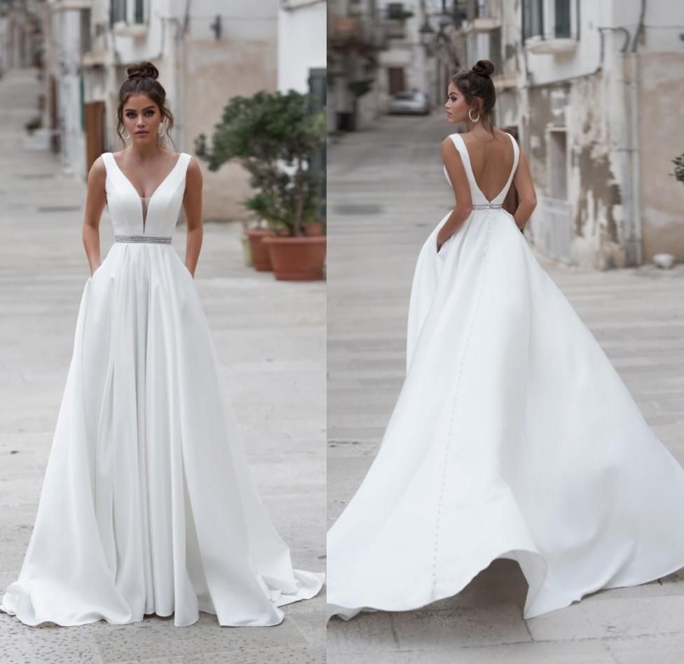 boho wedding dress with pockets