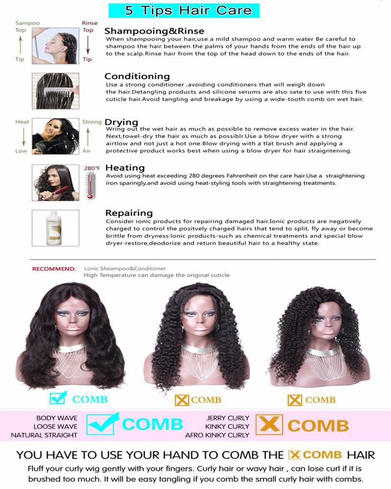 Heavy Density 130 Afro Kinky Curly Wigs Full Lace Human Hair Wigs