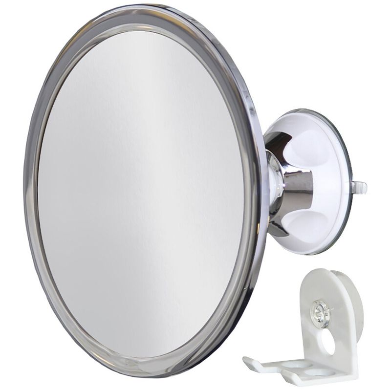 Electroplating Powerful Suction Cup Mirror 360 Degree Adjustable