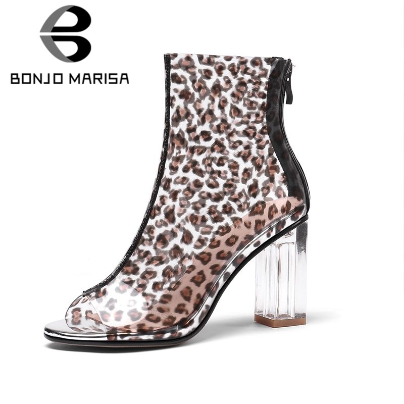 marisah chelsea leopard bootie