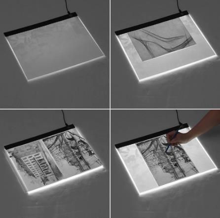 Cheap Three Level Dimmable Led Light Pad Drawing Board Pad Tracing Light  Box Eye Protection Easier for Diamond Painting
