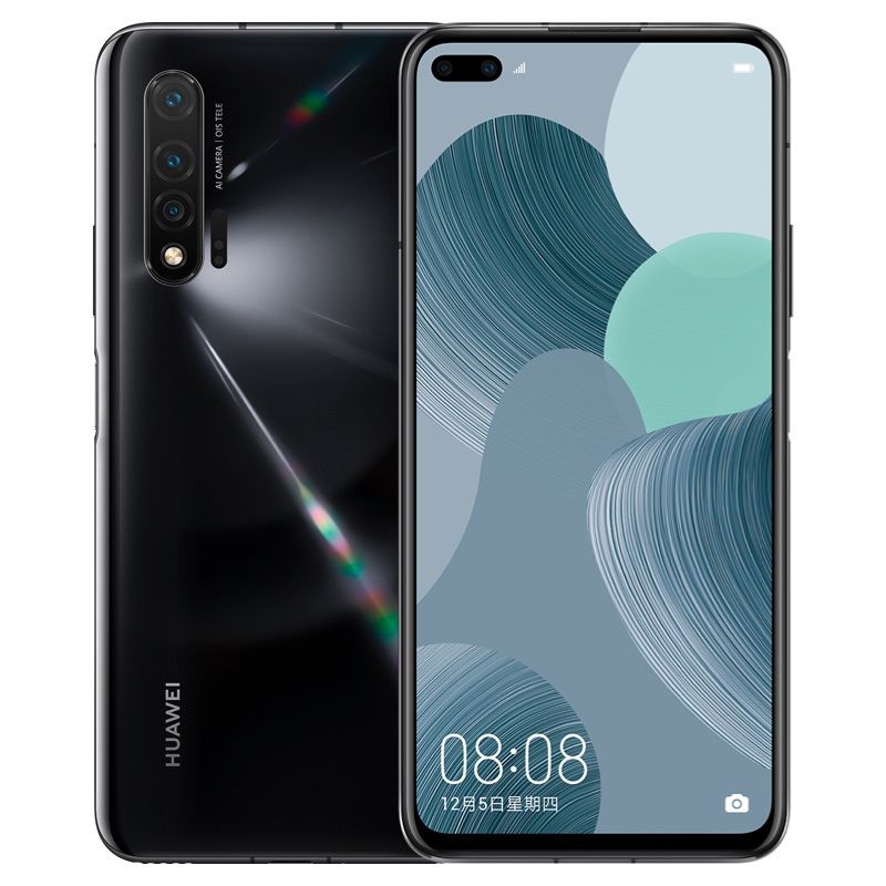 Suministro Al Por Mayor Original Huawei Nova 6 4G LTE Teléfono Celular 8GB  RAM 128GB ROM KIRIN 990 OCTA Core Nee 6.57 Pulgadas Pantalla Completa 40MP  ID De Huella Digital Teléfono Móvil