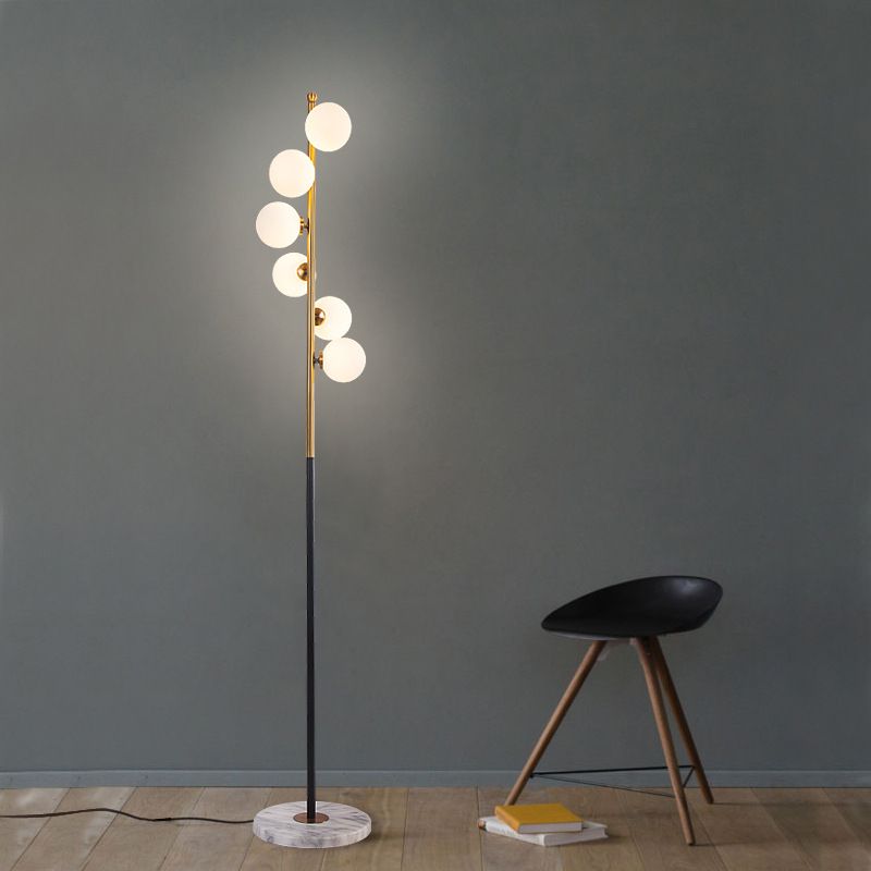 2020 Nordic Simple Floor Lamps For Living Room Glass Ball Standing Lamp