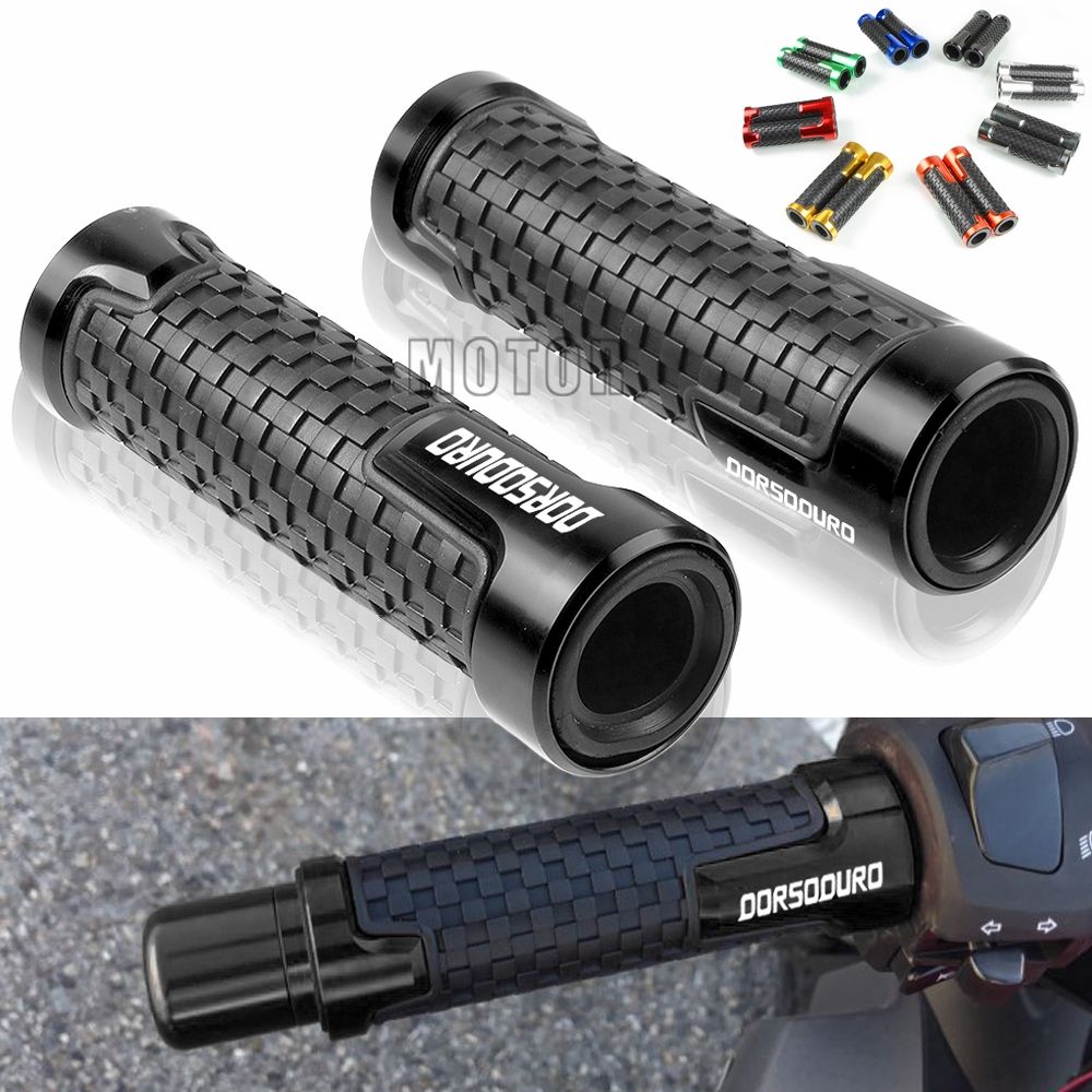 CNC Aluminum Alloy and Rubber Antiskid Handlebars Hand Grips 7//8 inch Motorcycle Handlebar Grips red