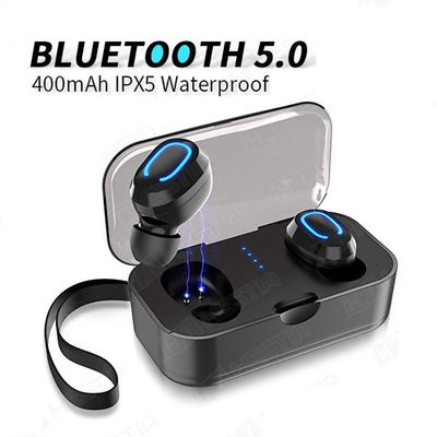 Q32 Auriculares Bluetooth5.0 Inalámbrico Micrófono Impermeable In-Ear+Caja Carga