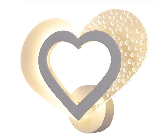 2019 Romantic Sweet Heart Wall Lamp Modern Minimalist Led Bedside Lamp Nordic Creative Personality Aisle Corridor Bedroom Wall Lights Llfa From