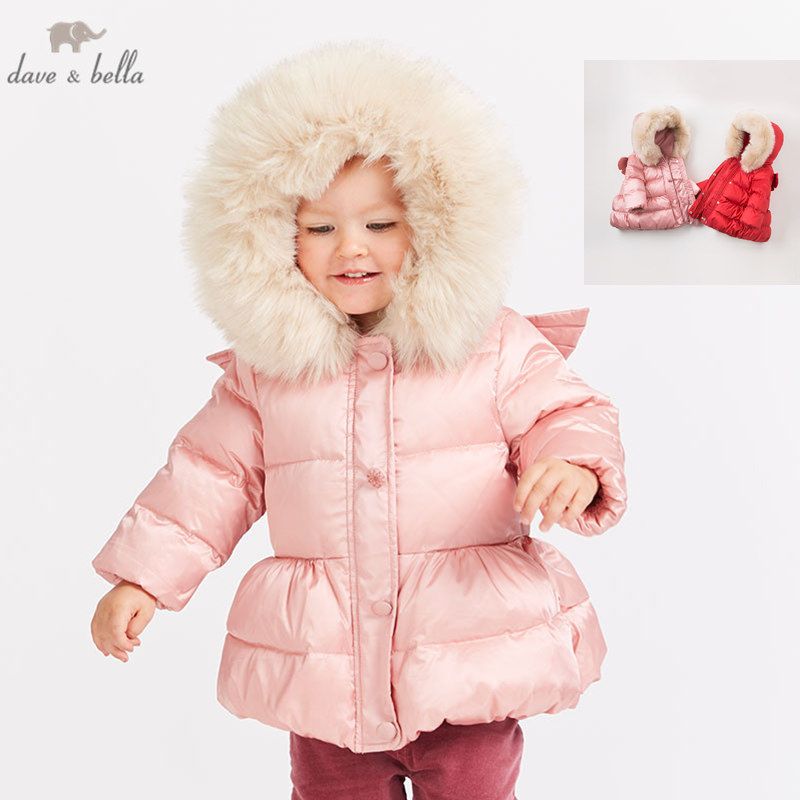girls white padded coat