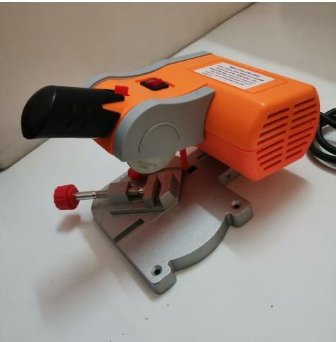 Mini Bench Top Cut-Off Saw Set 45° Miter 2/" Blade for Metal Wood Cutting 220V UK