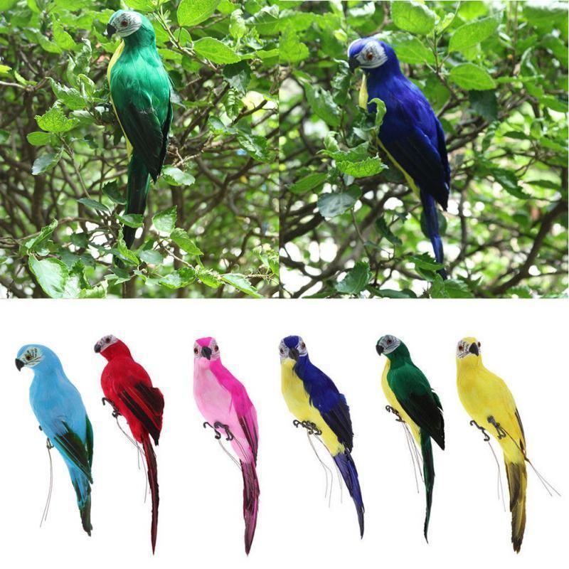 2020 Artificial Parrots Bird Home Decor Simulation Birds Vividly Parrots Garden Ornament Artificial Bird Wall Stricker For Kids Room C19041302 From Mingjing03 4 49 Dhgate Com