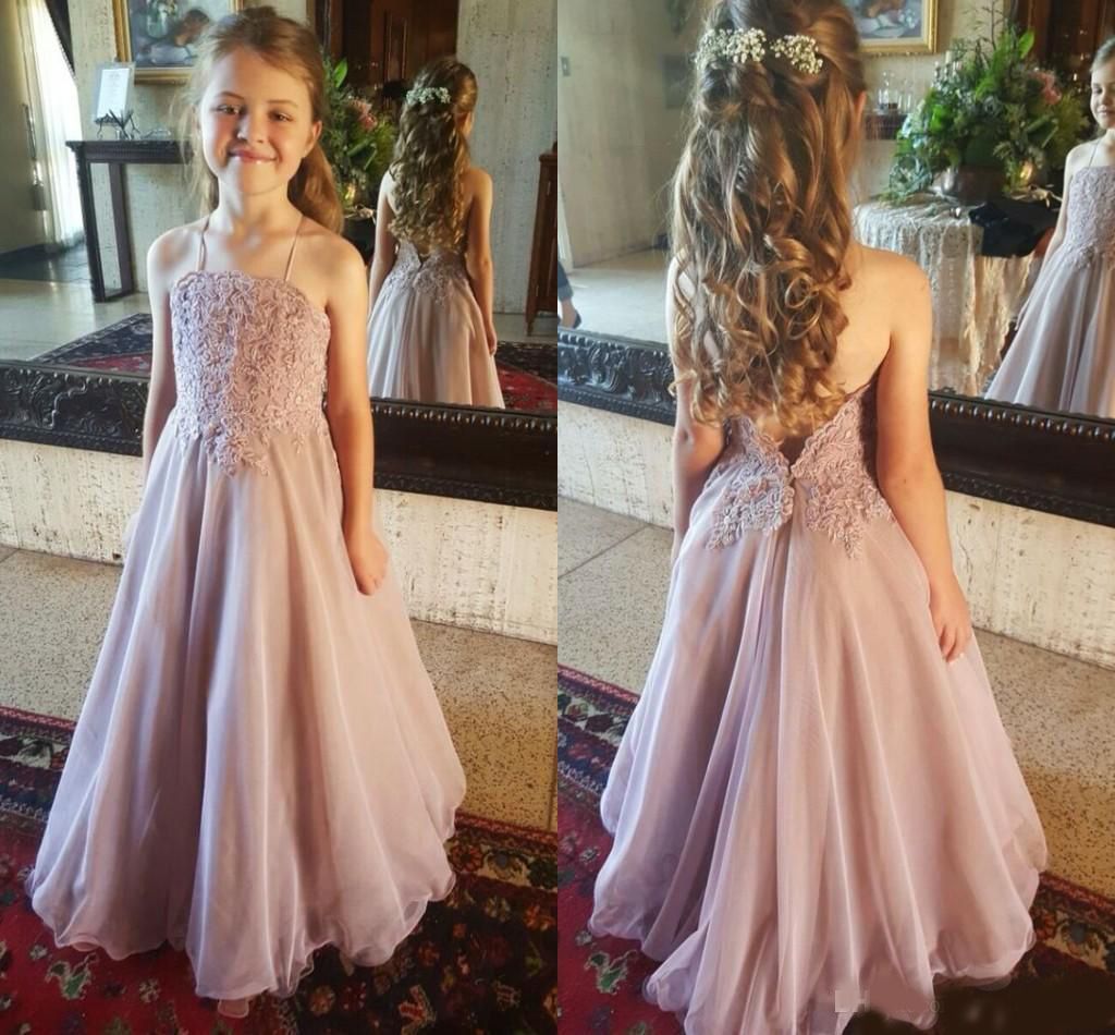 dusty pink girls dresses