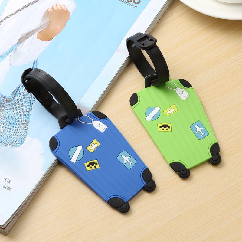 Bunny Animal Rabbit Luggage Tags Travel Bag Tag Suitcase 2 Piece Printed Travel Label