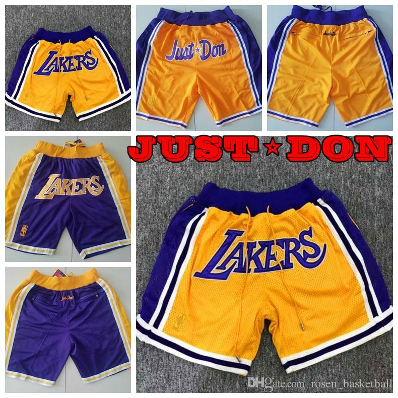 just don lakers shorts