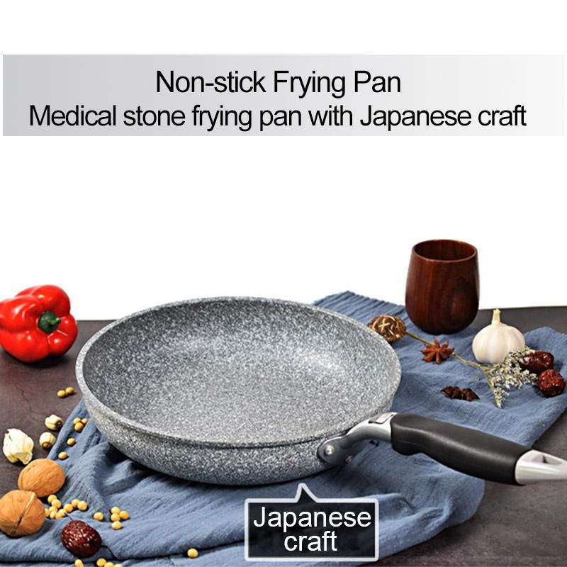 Medical Stone Frying Pan Wok Pan Non-stick Pan Skillet Cauldron