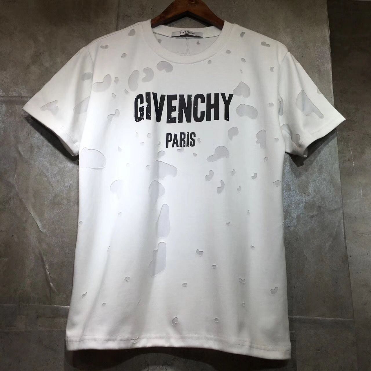 givenchy shirt with holes