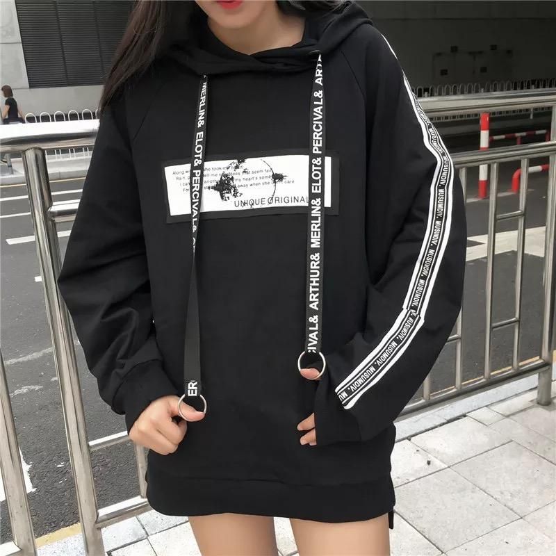 Compre Sudaderas Con Capucha Para Mujer Sudaderas Casuales Bangtan Boys  Sudadera Con Capucha Coreana Sudadera Negra Ropa De Otoño Talla Grande Mujer  A 30,14 € Del Ace112 | DHgate.Com