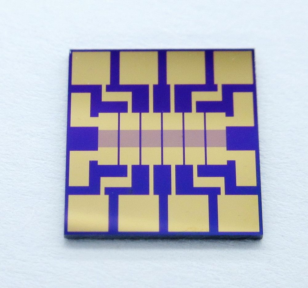 4mm X 6mm 20 Pieces/Pack 8μm Monocrystalline Silicon Interdigitated Electrodes IDE Interdigital Capacitor Arrays High Precision Sputter Gold MEMS Biosensor Medical Chemical Sensor Chip 