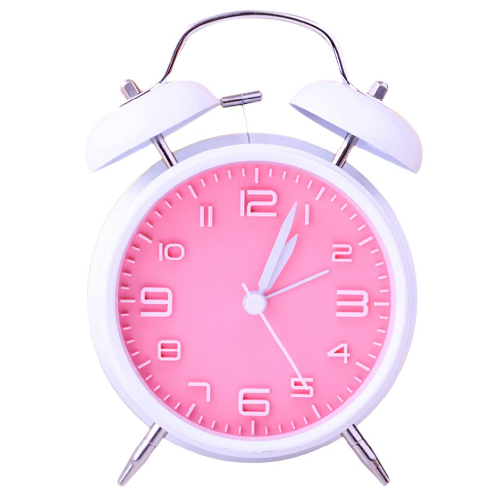 2020 4 Inch Double Bell Alarm Clock With Night Light Home Office Bedroom Clock Classic Round Desktop Table Bedside Clocks Home Decor From Periwinkle 13 6 Dhgate Com