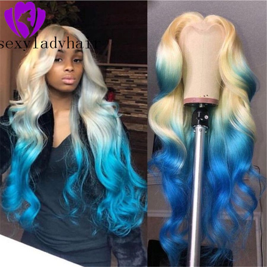 ombre colorful wigs