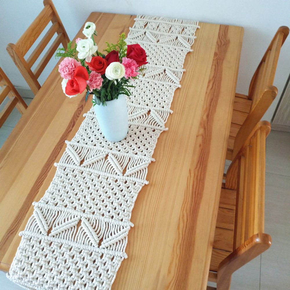 Compre Mesa De Macrame Corredor De Boda Hecho A Mano Mesa Bohemia