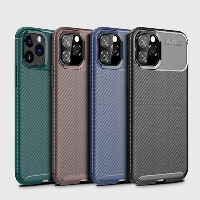 For Iphone 11 Pro Max Silicone Beetle Solid Color Drop Protection