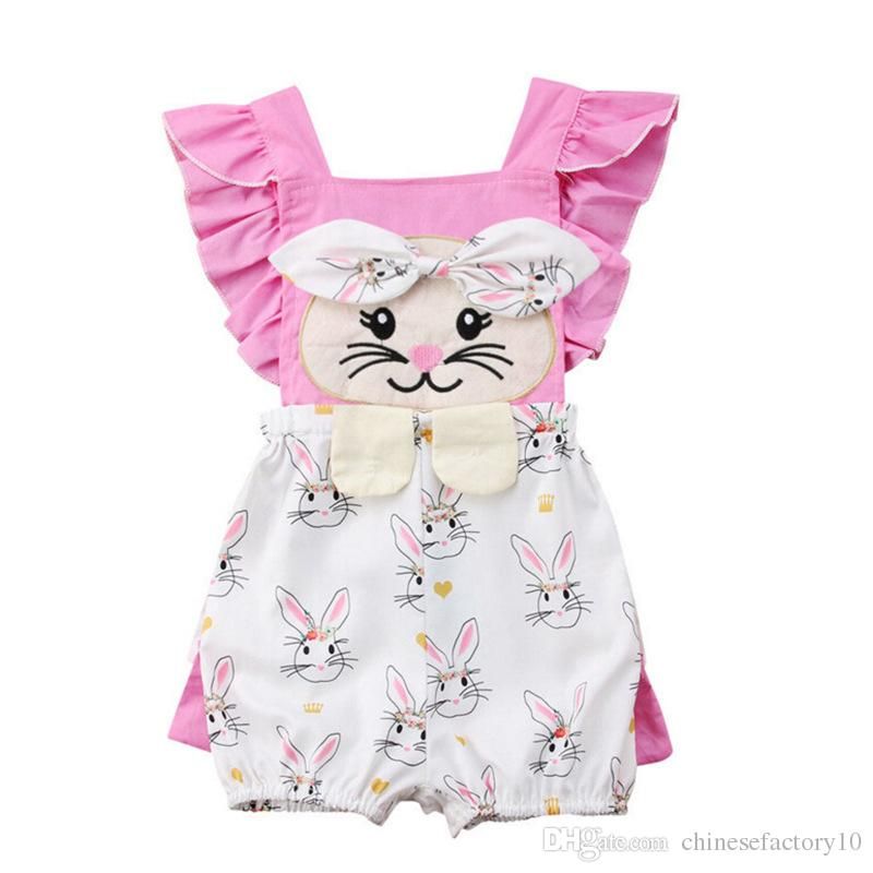 Acheter Paques Bebe Fille Filles Lapin Imprime Bandes Dessin Anime Bebe Bebe Jumpsuits 19 Mode Dete Mode Boutique Enfants Vetements Descalade De 5 15 Du Chinesefactory Fr Dhgate Com