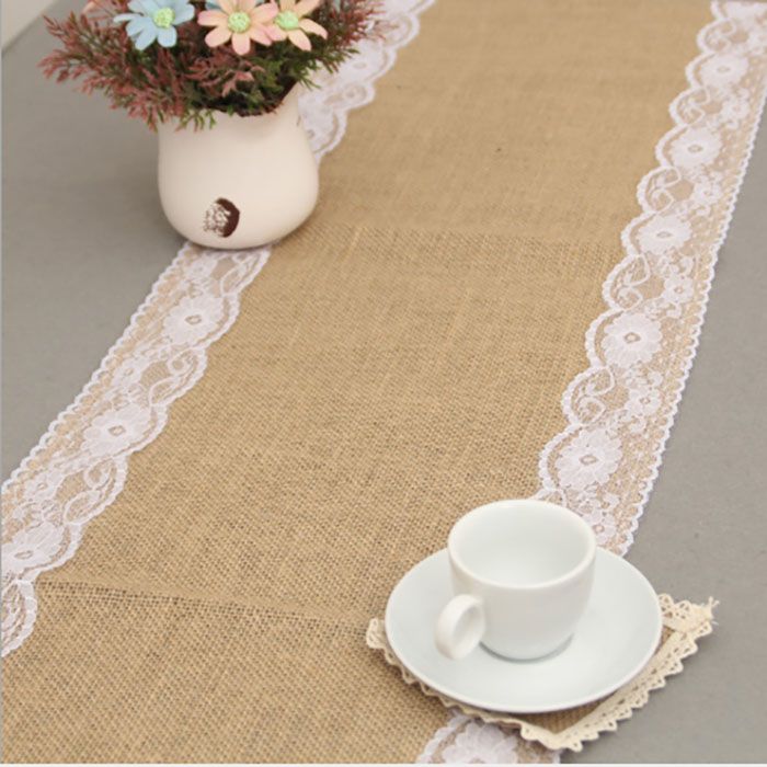 Camino de Mesa de Yute Natural Vintage de 275 x 30 cm Seawang