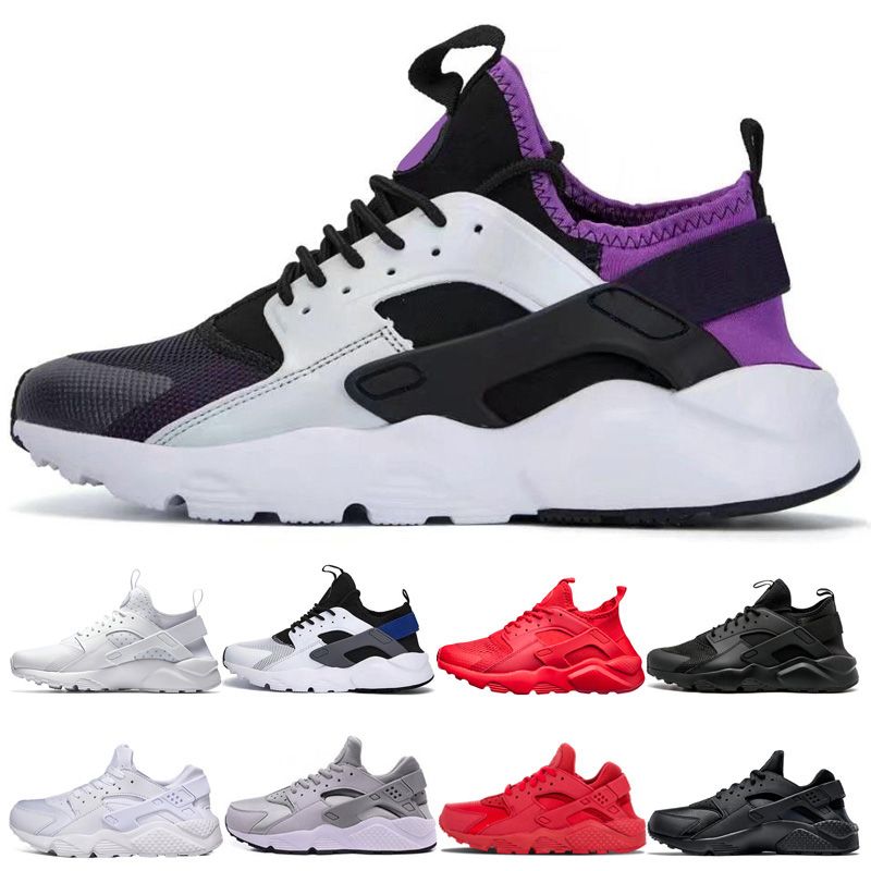 nike huarache blanco con morado