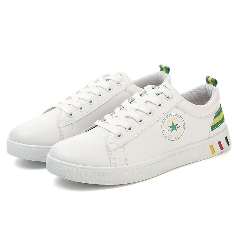 2019 Spring New White Shoes Mens Casual Canvas Shoes Korean