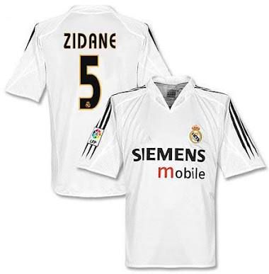 zidane real madrid jersey