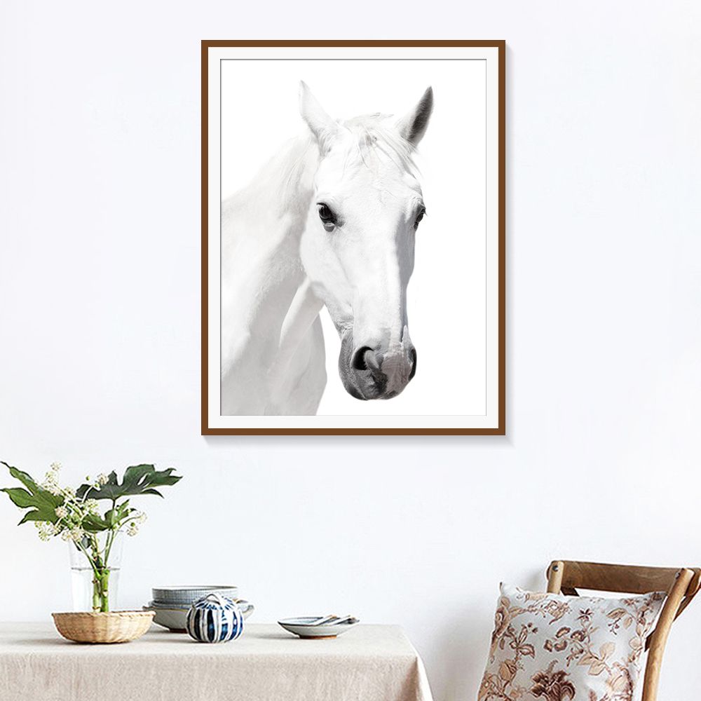 2020 Minimalist Style Wall Art Painting Black White Horse Pictures HD Prints Home Decor Modular
