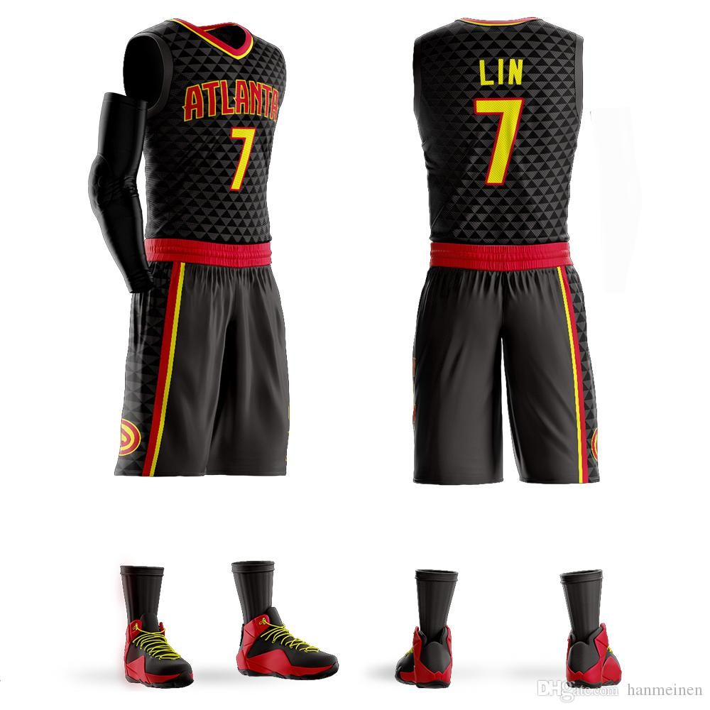 black red basketball jersey