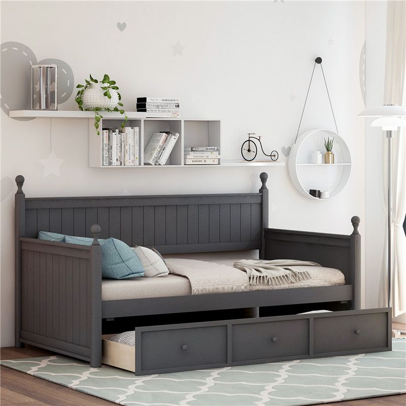 compre sofa cama con madera gris estilo moderno muebles en tres cajones de doble tamano divan sin box spring necesarios stock a 308 08 del